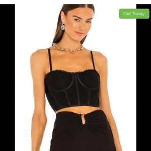 Jonathan Simkhai Black Lace Top